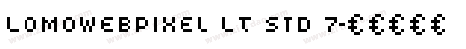 LomoWebPixel LT Std 7字体转换